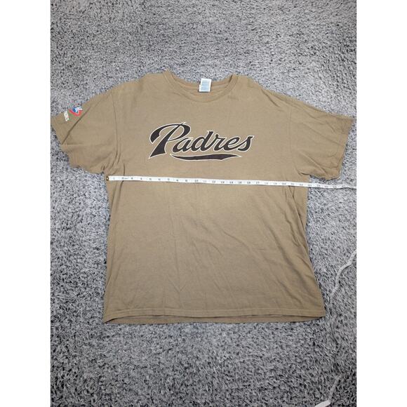 San Diego Padres Shirt Men Extra Large Brown Graphic Lounge MLB Logo Baseball - Picture 4 of 7